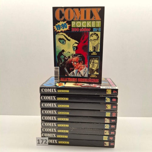 Comix Seriepockets Komplett nr 1 till 10 Seriepaket - Se bilder