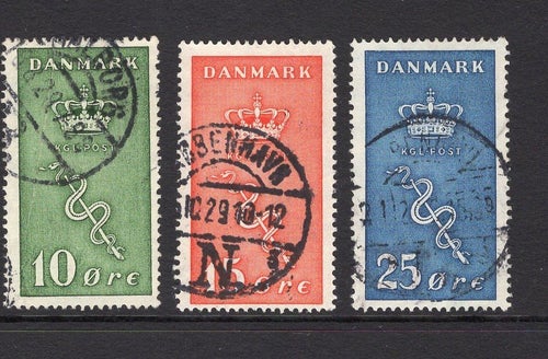 Danmark afa 178-80 – afa 600 kr. (241)