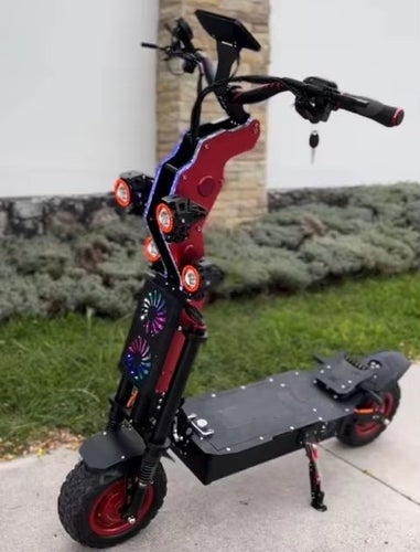 10000W-72V-40Ah 130km/h kraftfull vuxen elektrisk skoter,hopfällbar elsparkcykel