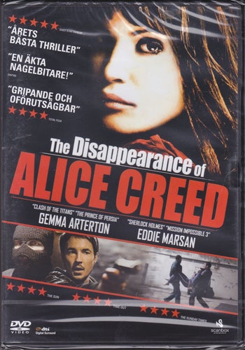 DVD / The Disappearance Of Alice Creed / Gemma Arterton / Ny & Inplastad