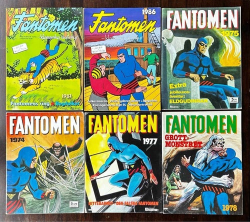 Fantomenserien - Klassiska Äventyr, 1973-1990, 9 st