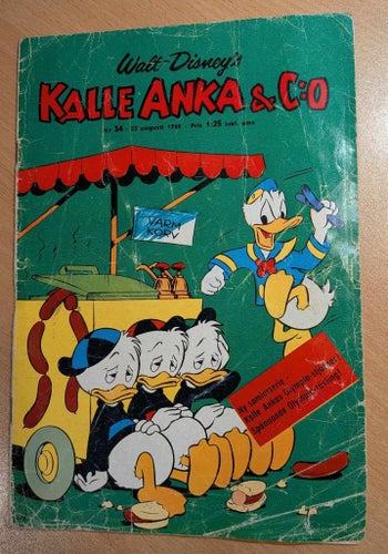 SERIETIDNING. Kalle Anka & C:o, Walt Disney, Nr 34. 1968. (Läsexemplar)