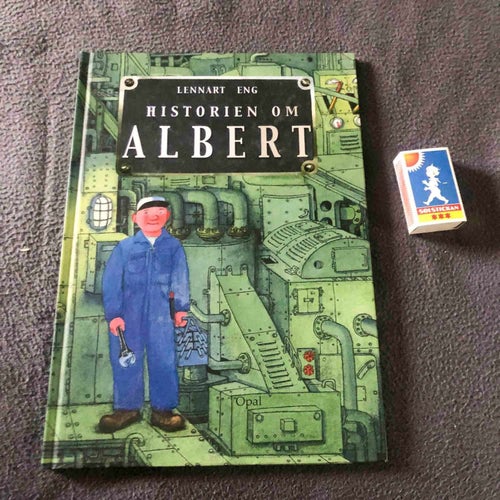 Historien om Albert - Lennart Eng - Barnbok Nyskick Stor fin bok bilder
