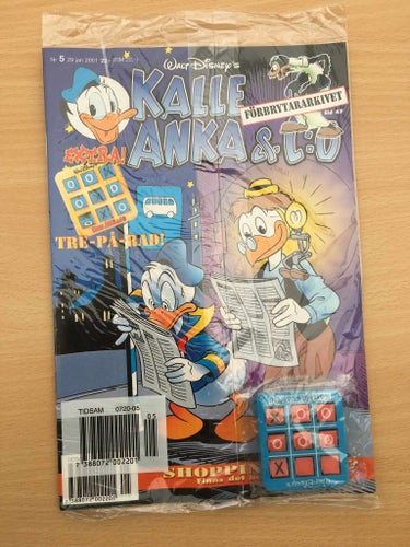 KALLE ANKA Nr 5 2001 - Inplastad - Tre-på-rad