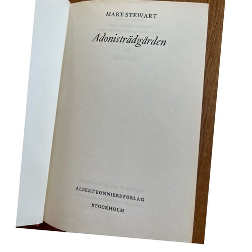 Adonisträdgården - Mary Stewart - 1970