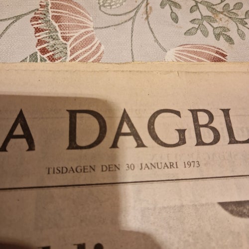 Svenska Dagbladet tidning från 1973