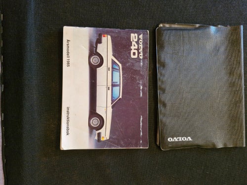 Instruktionsbok Volvo 240 Årsmodell 1985