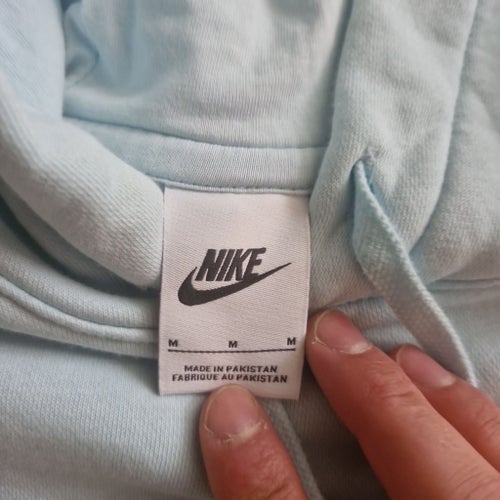 Nike ljusblå hoodie, storlek M