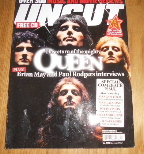 Uncut 2005 Queen Freddie Mercury, Ozzy Osbourne, Joy Division, Gang of Four