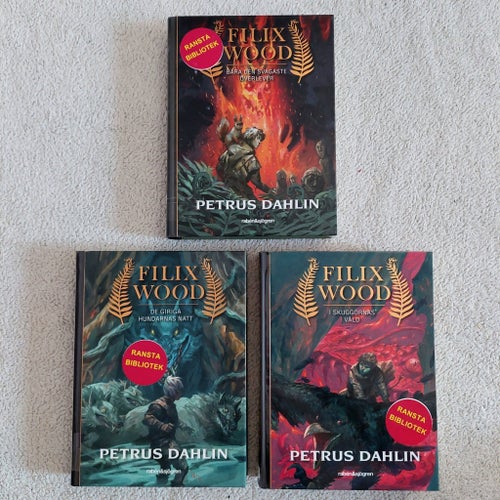 Filix Wood | hela bokserien | av Petrus Dahlin | inbundna böcker i gott skick