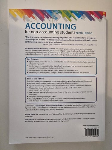 Accounting for Non-Accounting Students, 9th edition
