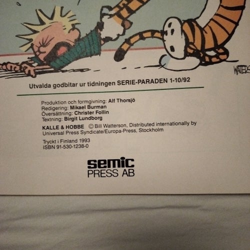 Kalle och Hobbe: Snömonstren anfaller! av Bill Watterson, 1993
