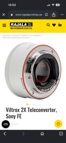 Viltrox 2X Teleconverter, Sony FE