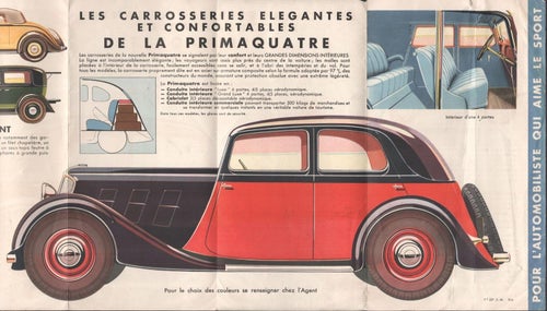 Broschyr Renault L'Automobile de France