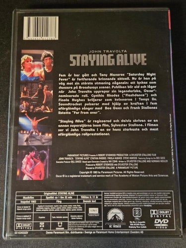 Staying Alive - John Travolta - DVD (SV text)