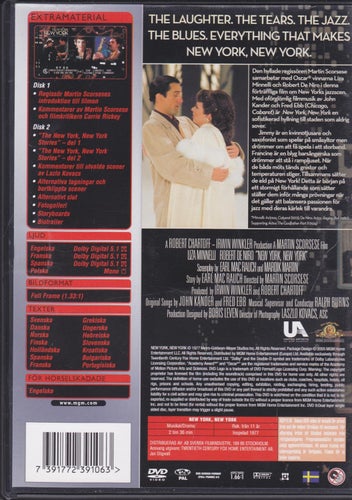 DVD / New York, New York / 2-disc Special Ed. / De Niro, Minnelli / Fint skick