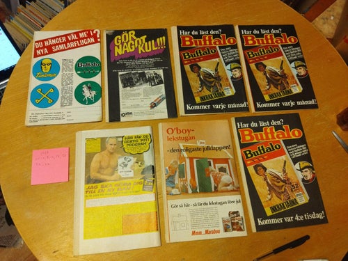Samling Fantomen 1968 flera nummer 5 styck: nr 1, 8, 16, 20, 24