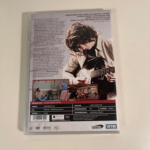DVD - the Music Never Stopped. Norsk utgåva!