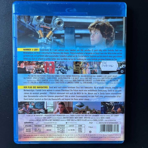 NUMMER 5 LEBT! / DER FLUG DES NAVIGATORS. 2-BLU-RAY. TYSK UTGÅVA