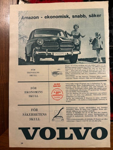 Volvo Amazon 1963 Annons