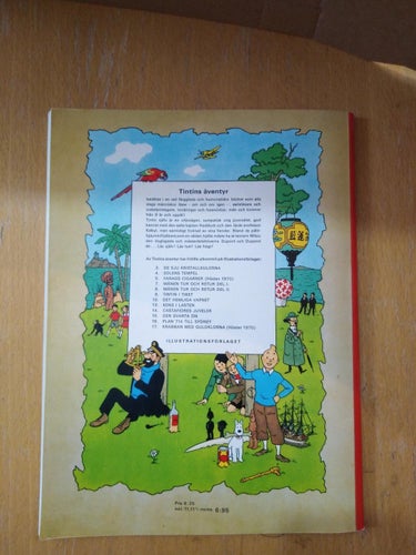 Tintin Herge Tintins äventyr De sju kristallkulorna. 1970 fjärde upplagan. Very