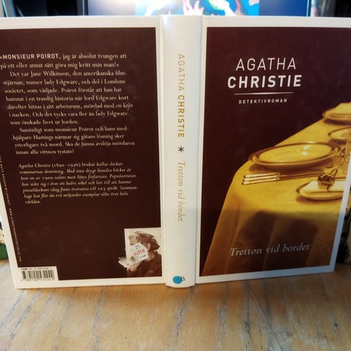 Tretton vid bordet Agatha Christie. bok, Very Fine plus