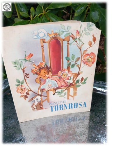 Prinsessan Törnrosa saga Förlag Eric Olsson & Co 1946 vintage klenod