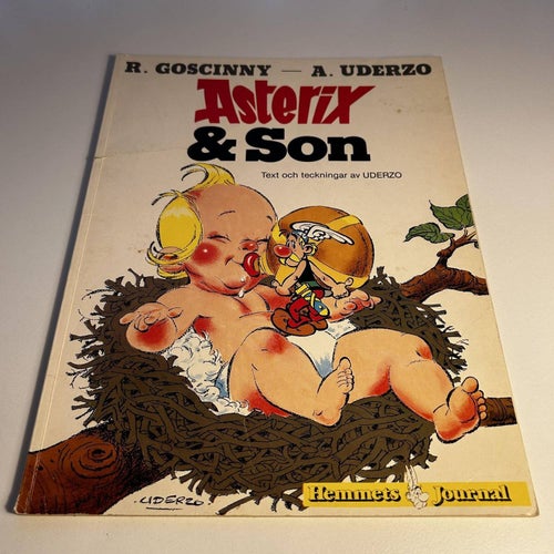 Asterix #27 - Asterix och son, 1a upplaga, bra skick! VG