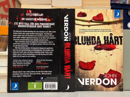 Blunda hårt av John Verdon, bok, Very good plus