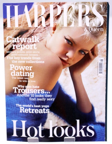 Harpers & Queen (UK edition) magazine-August 2005-Elyse Taylor cover-NEW-502g