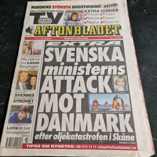 Aftonbladet tidning från 4 juni 2003