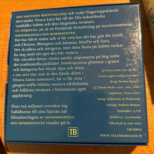2 st ljudböcker av Viveca Lärn - Saltön I & II Ljudböcker