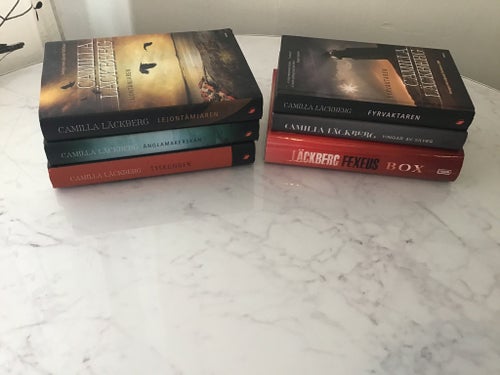 Camilla Läckberg Bok Paket- 6 böcker- Box- Vingar av silver mfl