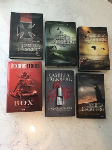 Camilla Läckberg Bok Paket- 6 böcker- Box- Vingar av silver mfl