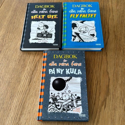 Bokpaket: Dagbok för alla mina fans x 3: se bilder samt info nedan / nyskick