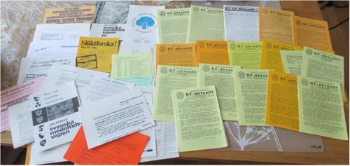 Släktforskning, Samling häften, informationsblad, GF- aktuellt mm