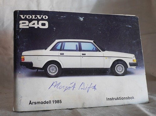 VOLVO 240 - 1985 Instruktionsbok  , handbok