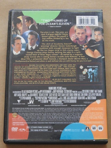 Ocean's Eleven Widescreen Edition DVD NTSC Region 1