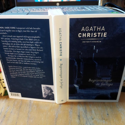 Begravningar är farliga Agatha Christie. bok, Very Fine plus
