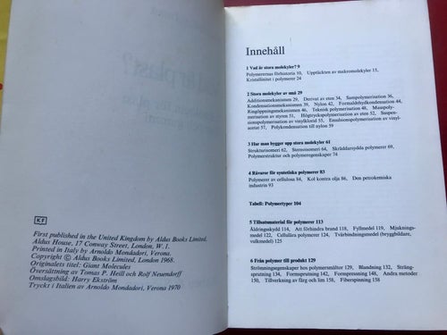 VAD ÄR PLAST? Morris Kaufman 1970