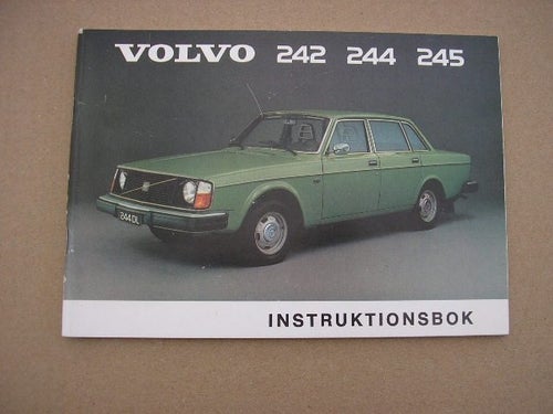 VOLVO Instruktionsbok 242 244 245 1975