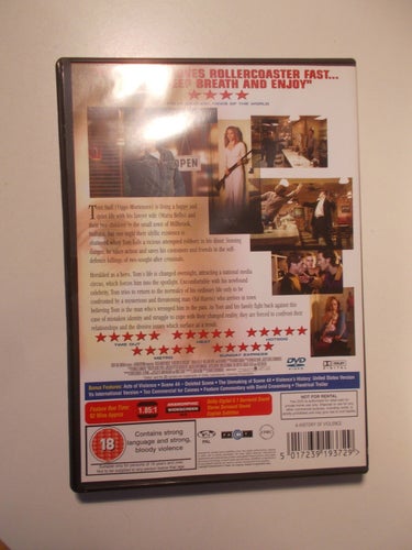 A HISTORY OF VIOLENCE (1998) UK Import DVD David Cronenberg