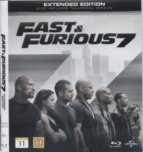 Fast & Furious 7 Extended Edition Blu-ray