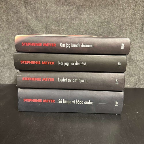 Stephenie Meyer - 4 böcker om Edward & Bella - Twilight Sagan - bokpaket