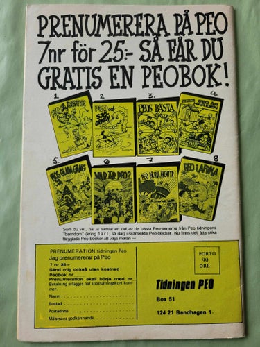 Peo nr 13 från 1979