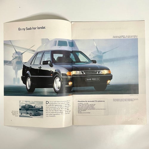 SAAB Broschyr - SAAB 9000 / SAAB 900 - Utgiven 1991