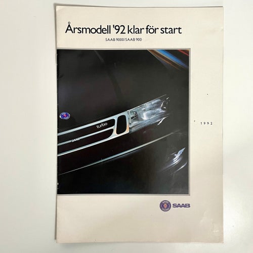 SAAB Broschyr - SAAB 9000 / SAAB 900 - Utgiven 1991