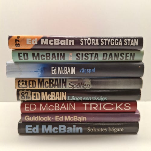 Ed Mcbain x8 Böcker med hårdpärm - Bokpaket - Se bilder för titlar