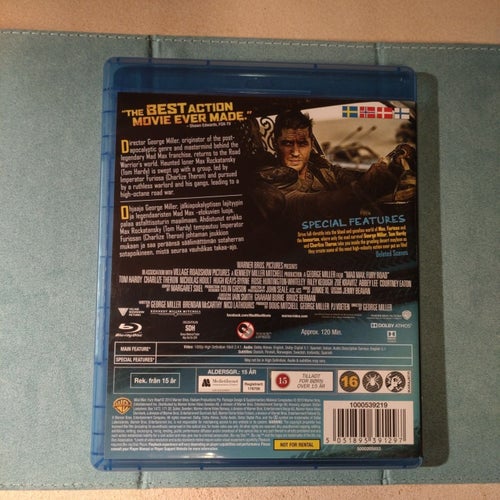 Mad Max Fury Road Blu-ray
