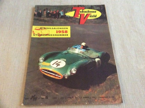 Teknikens värld nr 6 1958 Minibil,GOGGO SPORT,Vessla,DKW,skoter o mopeder